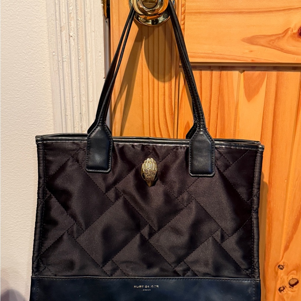 Kurt Geiger Small Black Quilted Tote